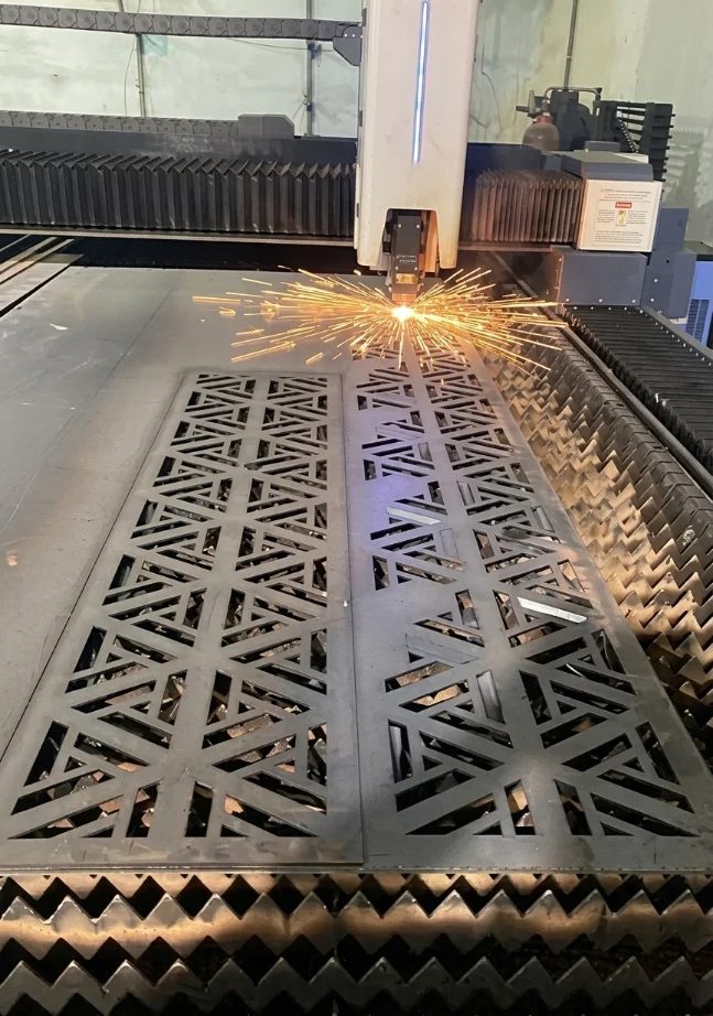 Laser cut decorative panel